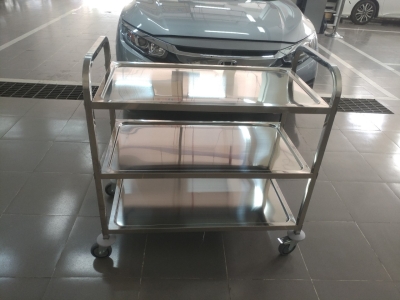Xe đẩy khay cơm inox 304 - Giá Xưởng, Bền Bỉ, Đa Dạng Mẫu Mã