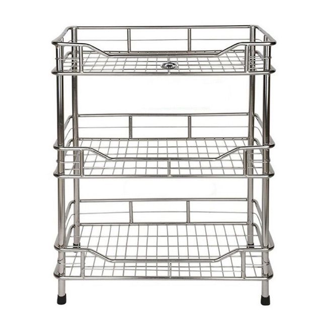 kệ inox 3 tầng chịu lực tốt
