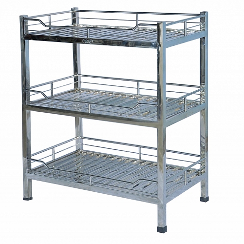 kệ inox 3 tầng chịu lực tốt