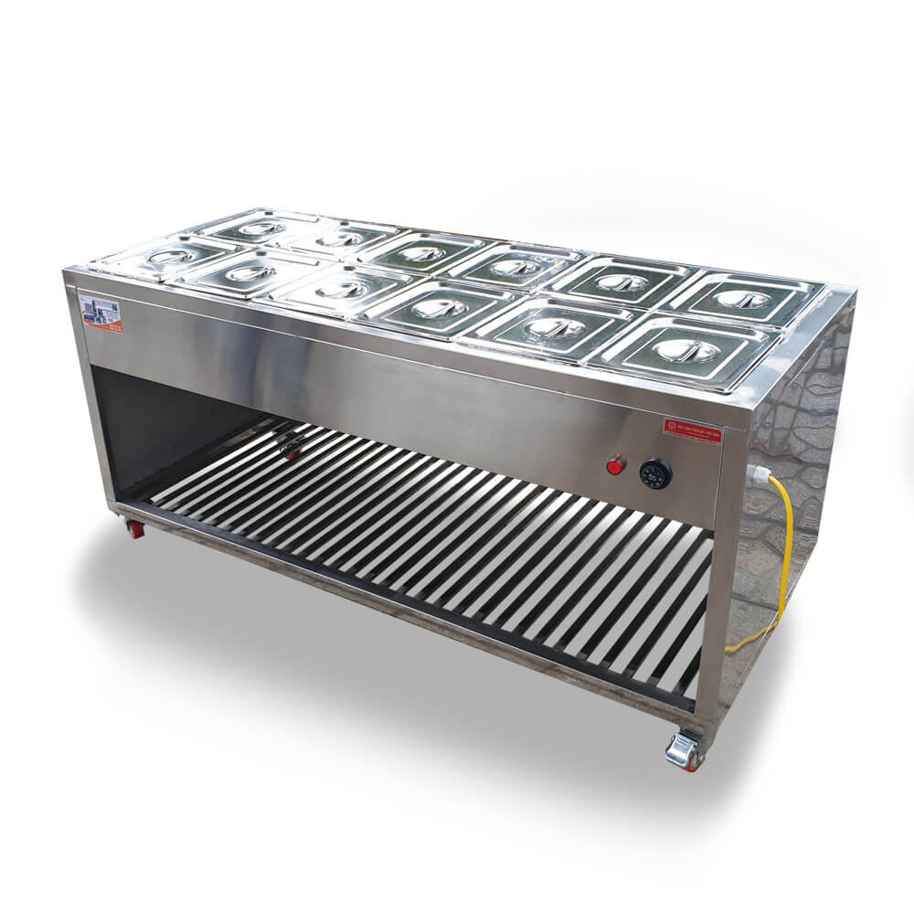 tủ hâm thức ăn inox cho nhà hàng khách sạn