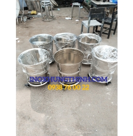 Xô inox đựng dịch ói y tế