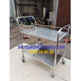 Xe đẩy y tế 2 tầng